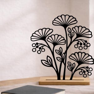 Zestaw plików do wycinania laserowego stojaków na kwiaty | Drewniany stojak na rośliny | Plany półek ekspozycyjnych na kwiaty | Pliki CNC Glowforge Cricut