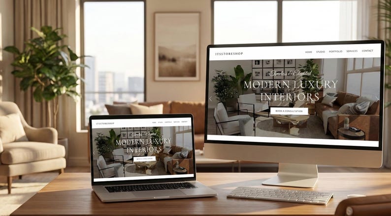 Luxury Interior Design Website Template HTML CSS | Responsive Portfolio ...
