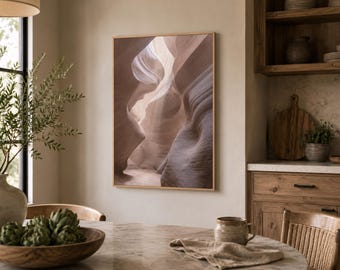 Quadro da parete con canyon nel deserto, fotografia su arenaria, poster in stile boho sud-occidentale (download digitale)
