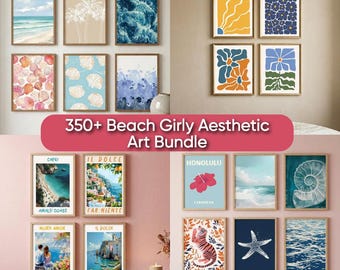 350+ Beach Girly Art Bundle – Coastal Summer Vibes (Digital Download)