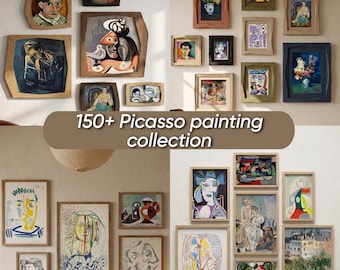 150+ Picasso painting collection - Famous abstract wall art bundle