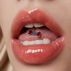 vibrating tongue ring for snake eyes Tongue Barbell Snake Eyes Piercing Jewelry main image 0