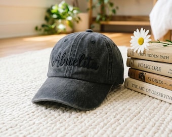 Gorro bordado personalizado para abuelita, gorro para abuela, regalo para abuela, regalo del Día de la Madre para abuelita, gorro de regalo para abuela primeriza