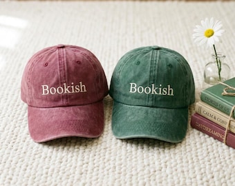 Gorro bordado de bibliotecario, gorras, gorro de ratón de biblioteca, gorro de empollón, gorro para amantes de los libros, regalo para amantes de los libros, gorro de bibliotecario