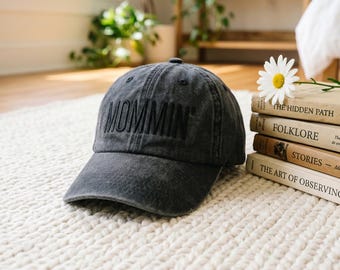 Gorra de béisbol bordada Mommin - Gorra minimalista para mamá