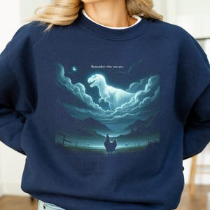 Kom ihåg vem du är-tröja, rolig evolution-skämt meme-tröja, kycklingdinosaurie-tröja