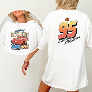 Vintage Lightning McQueen Shirt - lightning mcqueen tee