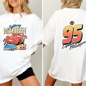 Vintage Lightning McQueen Shirt, retro mcqueen shirt, disney vacation 2026