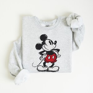 Disney Classic Mickey Mouse Pose Sweatshirt - retro disney top