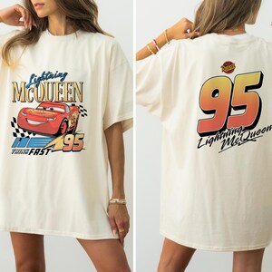 Vintage Lightning McQueen Shirt, Disney Pixar Cars Shirt, Retro McQueen Graphic Tee, Disney Family Vacation Trip Shirt 2026