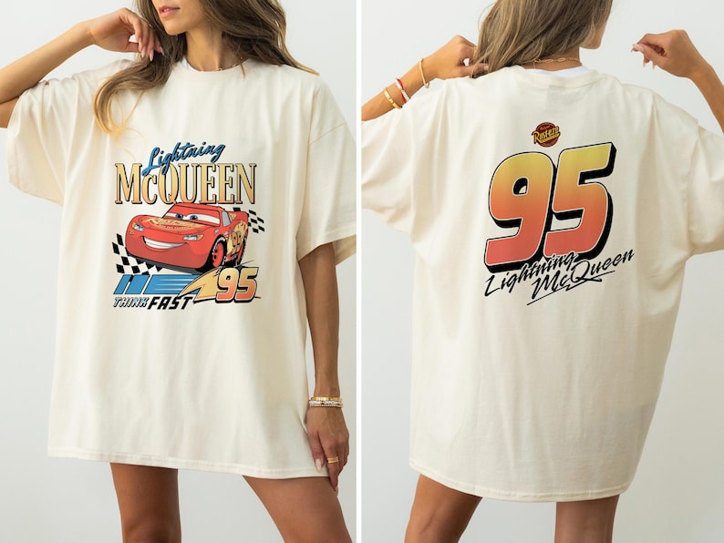 Vintage Lightning McQueen Shirt, Disney Pixar Cars Shirt, Retro McQueen Graphic Tee, Disney Family Vacation Trip Shirt 2026