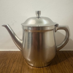 Teiera WMF Cromargan 0,3L / Vintage 1973 in acciaio inossidabile, design modernista tedesco