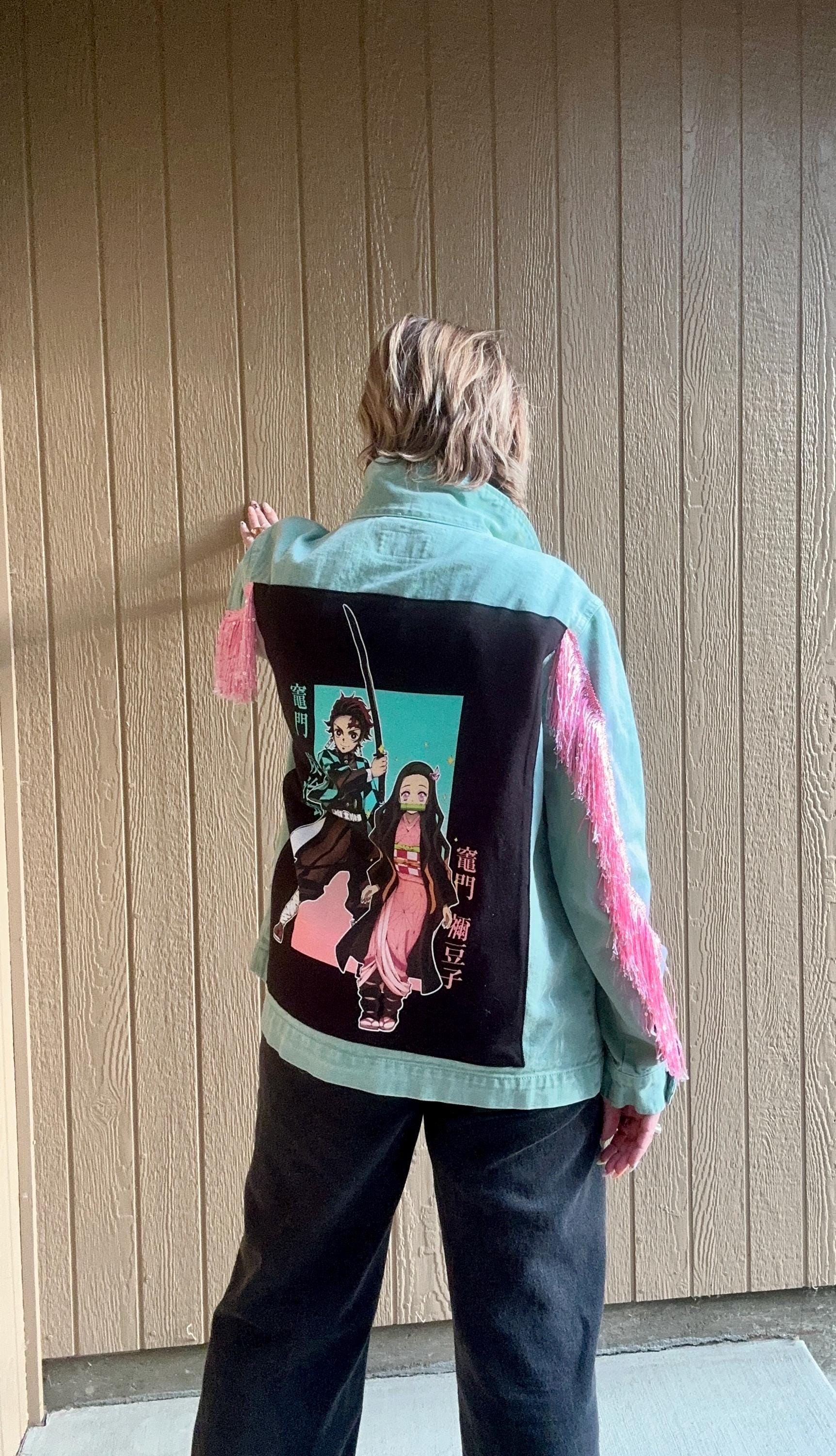 Demon Slayer Denim Jacket - Etsy