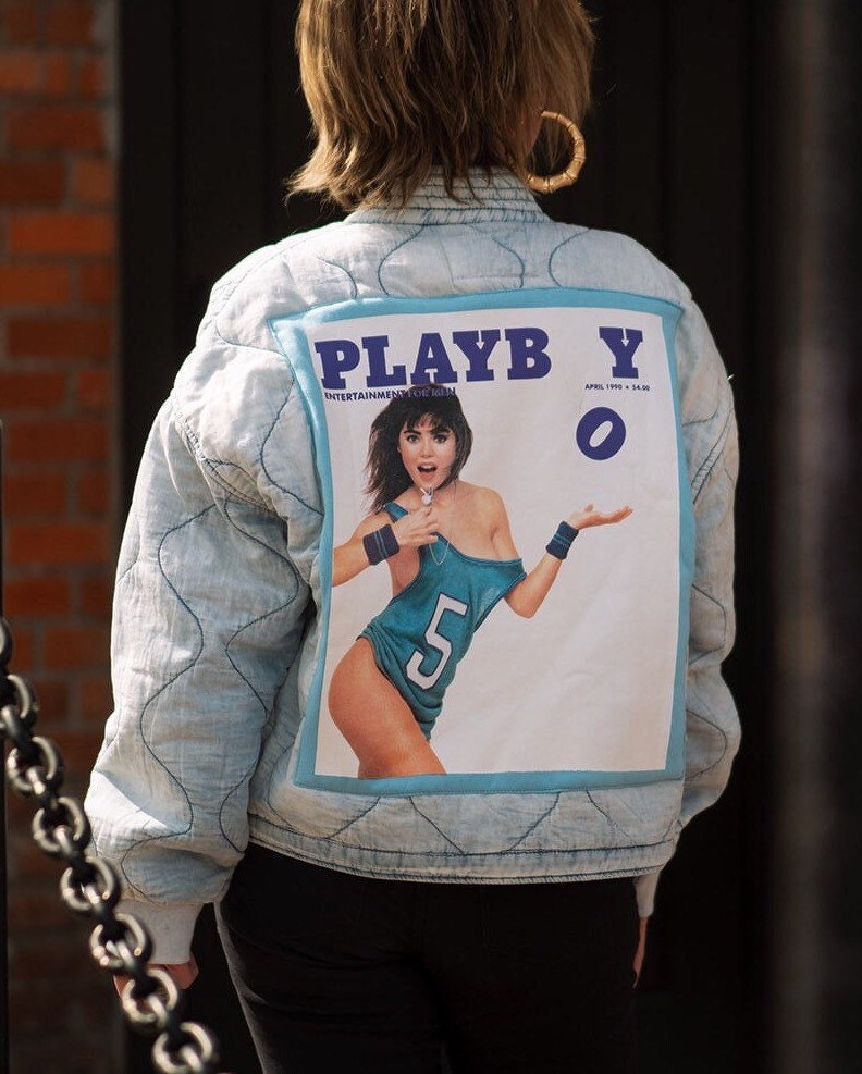 Playboy Denim Jacket   Etsy