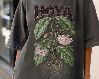Hoya Undulata Shirt, Rare Hoya Plant Shirt, Botanical Houseplant Shirt, Nature Shirt, Garden Shirt, Tropical Plant Lover Gift
