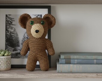 Wzór na szydełkowego misia: pluszowa zabawka amigurumi (wzór w formacie PDF po angielsku)