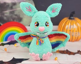 Wzór na szydełko: Nietoperz Betty: Pluszowa zabawka amigurumi na Halloween (do pobrania w formacie PDF)