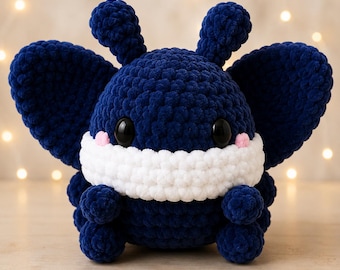 Wzór pluszowej ćmy dla początkujących na szydełku | Cyfrowy plik PDF amigurumi
