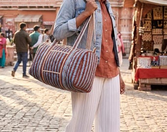 Weekender-Reisetasche aus Baumwolle, 45,7 cm (18 Zoll), Sporttasche, Wochenendausflugstasche (45,7 x 22,9 x 22,9 cm)