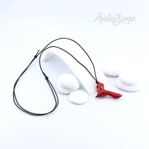 Glass Flying Bird Necklace Choose your Colour Adjustable Long Cord image 4