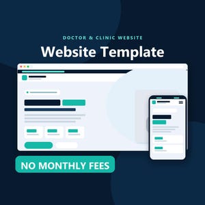 Doctor Portfolio Website Template, Responsive HTML CSS Design with No Monthly Fees