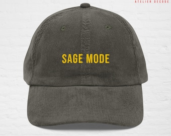 Geborduurde corduroy pet Naruto SAGE MODE - Vintage minimalistische streetwear - Shippuden Sennin