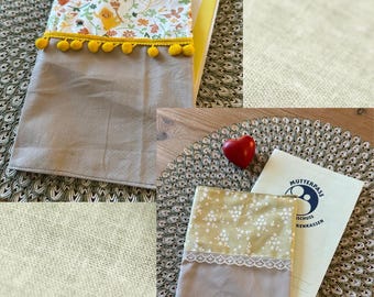 Set - Maternity record book cover and child health record book cover made of fabric - customizable - handmade - sustainable