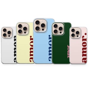 Amor-telefoonhoesje Amore Italian Quote Cover voor iPhone 17Pro, 16, 15, 14, 13, 12, Samsung S26, S25, S24, S23, A17, A57, A37 Pixel 10, 9
