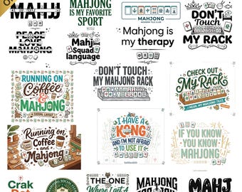 17+ Mahjong SVG-paket: Mahjong-citat SVG, rolig Mahjong-tröjadesign, Cricut-klippfil PNG Mahjong-present Cricut & Silhouette Svg|png.