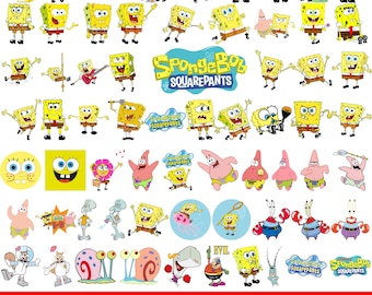 520+Cute Ocean Sponge Sticker Pack, Retro Cartoon Vinyl Stickers for Kids & Teens, Funny Waterproof