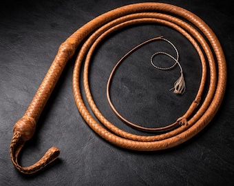 16 Zöpfe Handgefertigte Leder Bullwhip 1,50 bis 4,50 cm Indiana Jones Style
