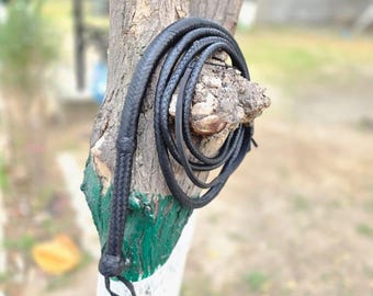 Handgefertigte Bullwhip aus Rindleder Indiana Jones 1,50 - 4,5m