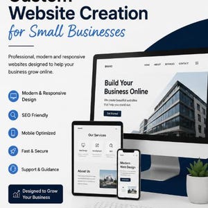 Progettazione di siti web personalizzati per piccole imprese / Creazione di siti web professionali / Sviluppatore di siti web WordPress / Progettazione di siti web aziendali