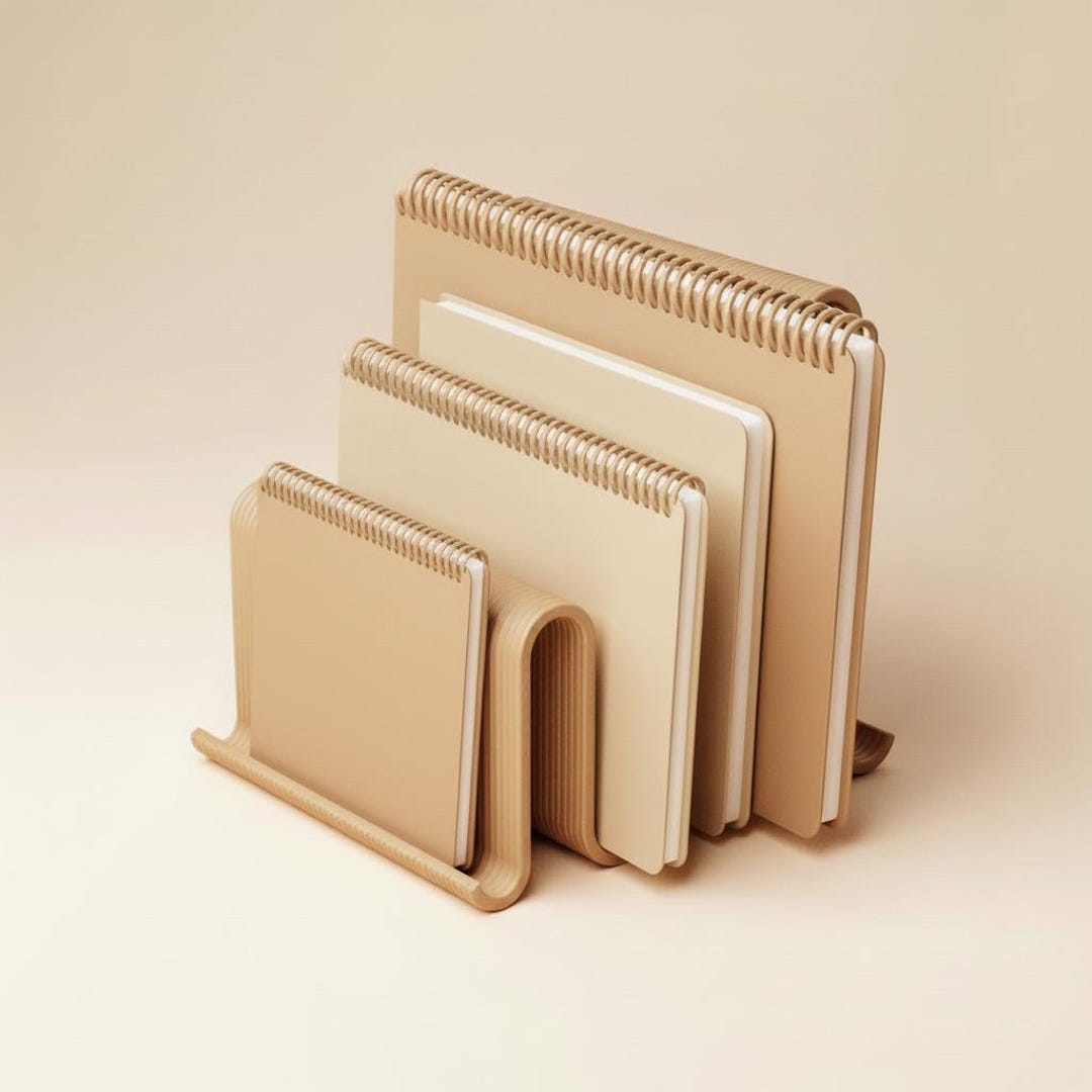 Minimalist Notebook Holder | Scandinavian Desk Storage | Modern Planner ...