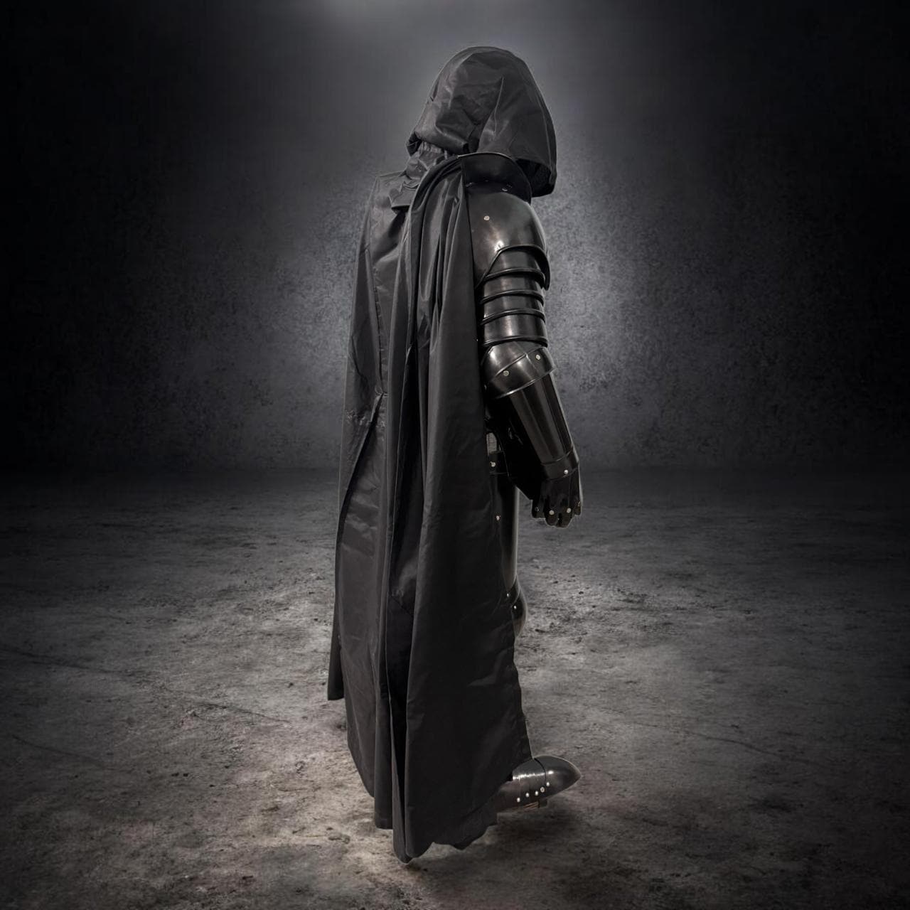 Black Knight Armor Costume – Full Gothic Warrior Suit With Helmet, Cape ...