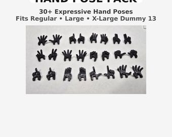 Dummy 13 Add-On Hand Pack | Interchangeable Hands | Action Figure Accessories
