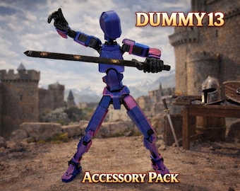 Dummy 13 Accessory Pack – Action Figure Gear | 3D Printed Accessories