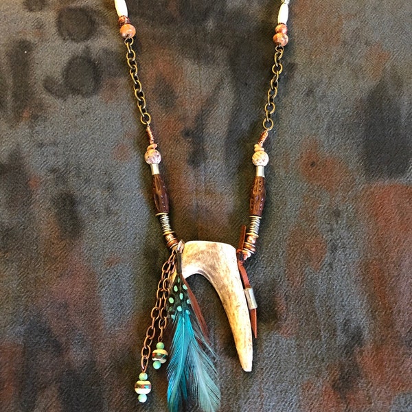 ANTLER TIP RUSTIC... earthy , tribal, rustic , western