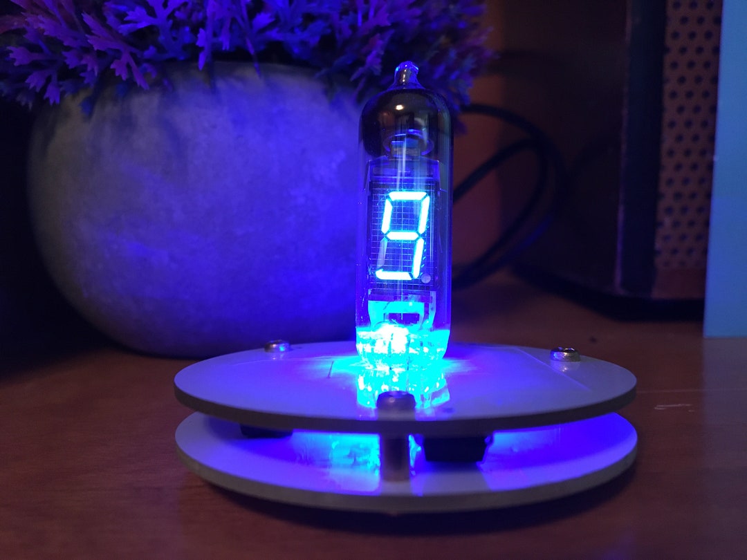 VFD Vacuum Fluorescent Clock One Digit IV6 Tube 5V Power Supply Cable