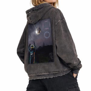 Lando Norris x Harry Styles - World Champion Vintage Washed Frayed-Hem Hoodie
