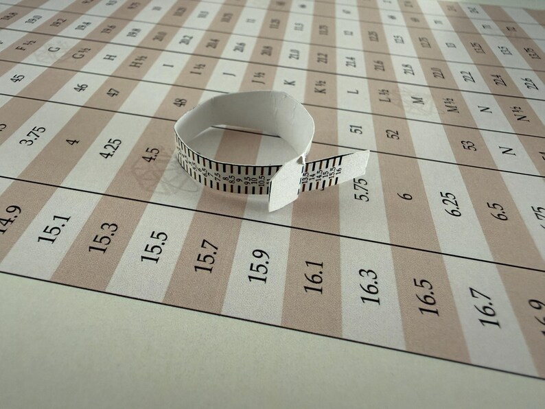 Printable Ring Sizer Tool PDF – Us/uk/international Ring Size Chart ...