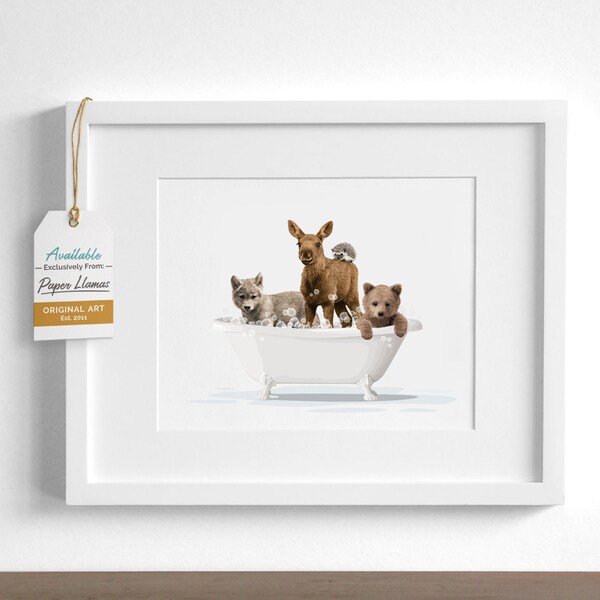 Animal in Bathtub Etsy