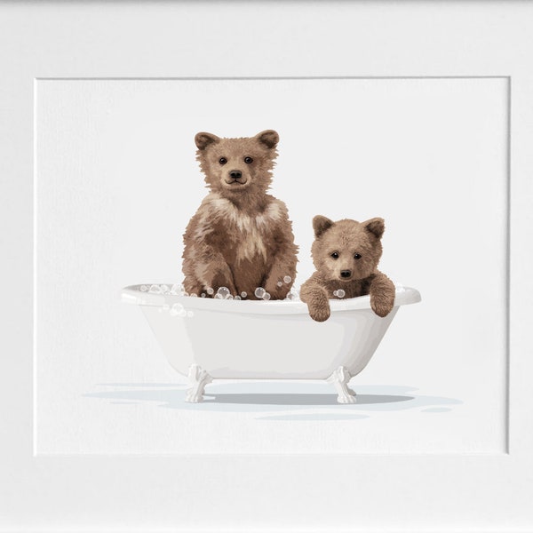 Bear Bathroom Decor Etsy
