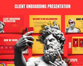 Mall för presentation om klientonboarding | Presentation av kundförslag (digital nedladdning)