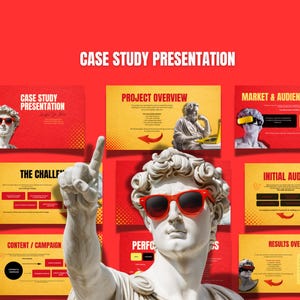 Plantilla de presentación de estudio de caso en Canva / Presentación empresarial / Descarga digital
