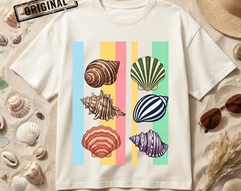 Shell Yeah PNG | Retro Coastal Seashell PNG | Vintage Beach Shells Sublimation Design | Summer Vacation Ocean Graphic PNG