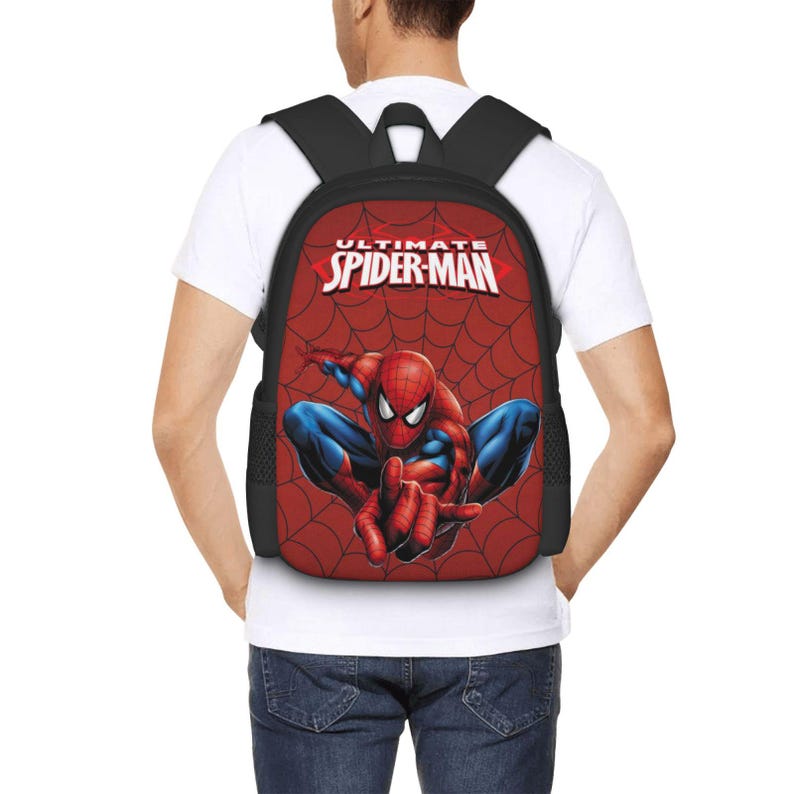 Spider-Man 3-Piece Backpack Set, Waterproof School Bag with Lunch Box, Pencil Case image 2