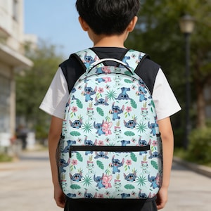 Stitch Backpack Lightweight Travel Laptop Work Hiking Backpack For Women Men image 1