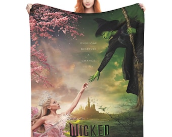 Wicked Musical Inspired Fleece Throw Blanket – Oz Fan Tribute