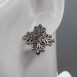 John Hardy JAI 14K Sterling Silver Filigree Earrings